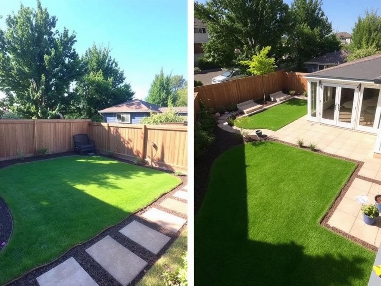 Na de tuinrenovatie